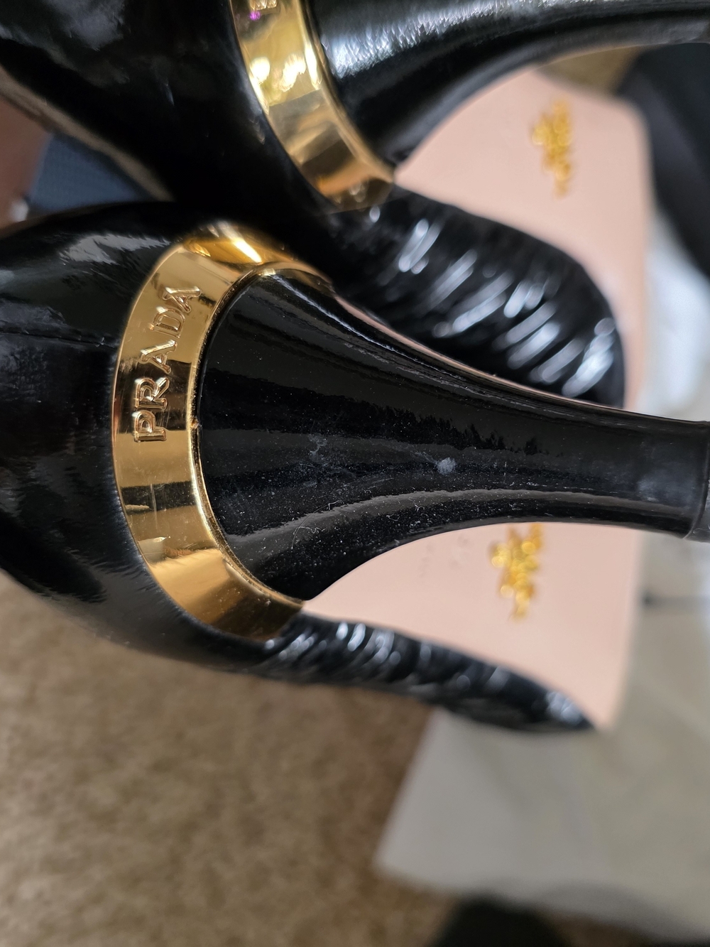 Prada Women’s Black Patent Leather Shoes - Picture 10 of 11